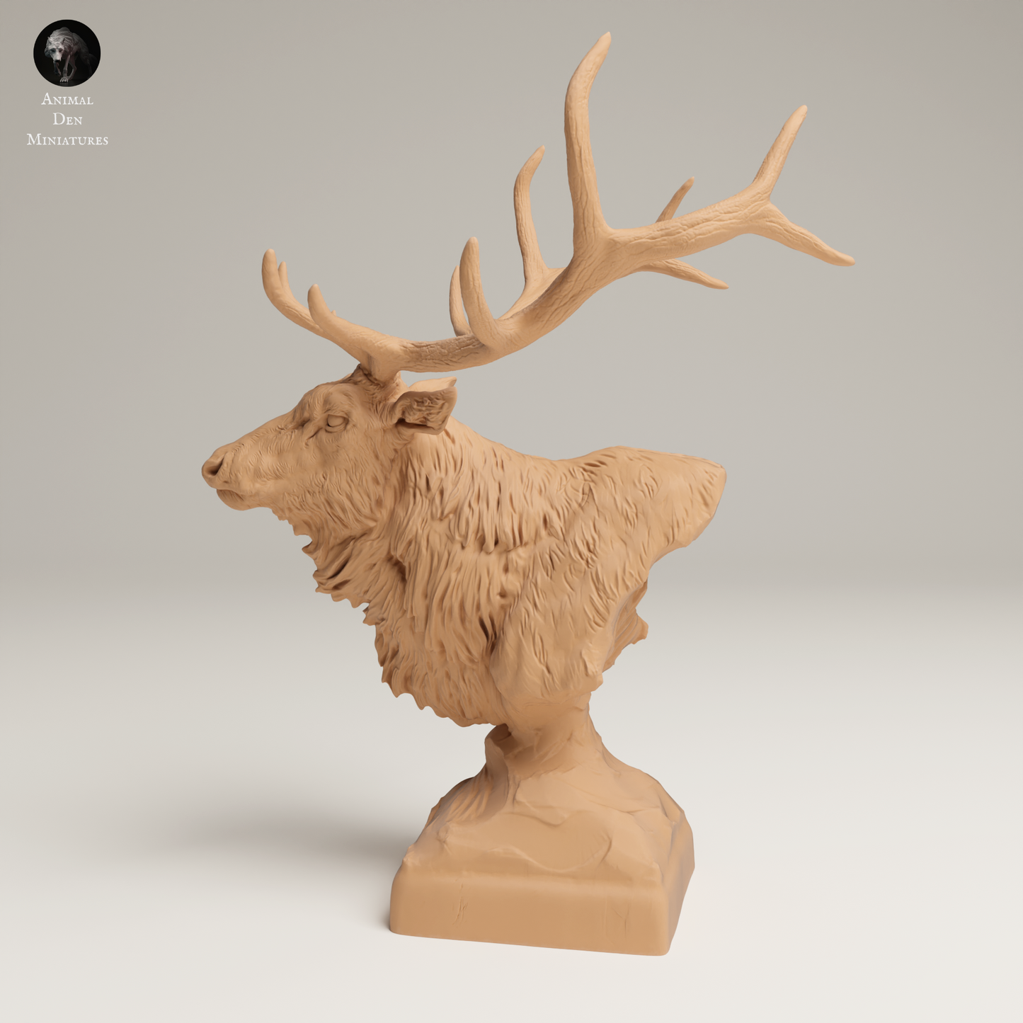 Rocky Mountain Elk Bust - Animal Den Miniatures