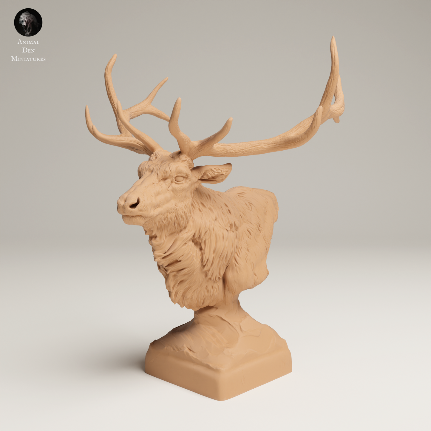 Rocky Mountain Elk Bust - Animal Den Miniatures