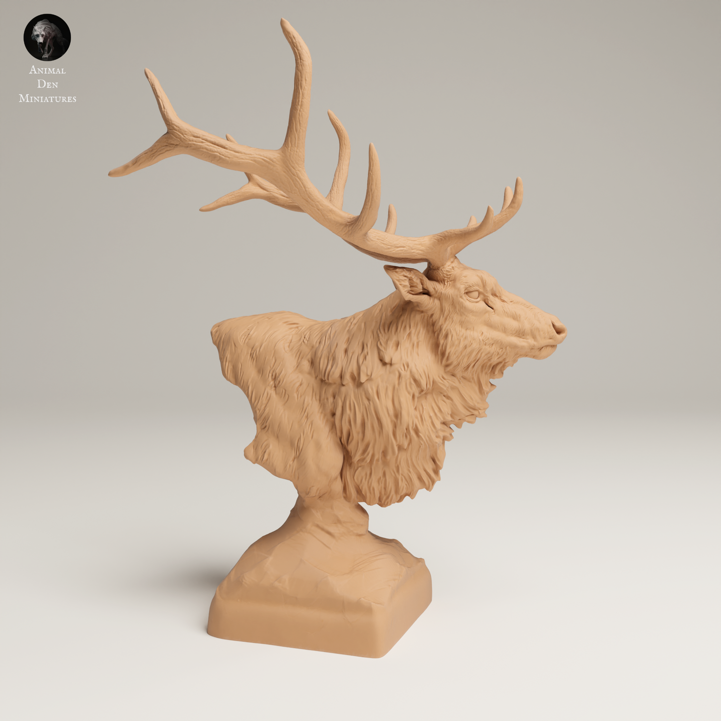Rocky Mountain Elk Bust - Animal Den Miniatures