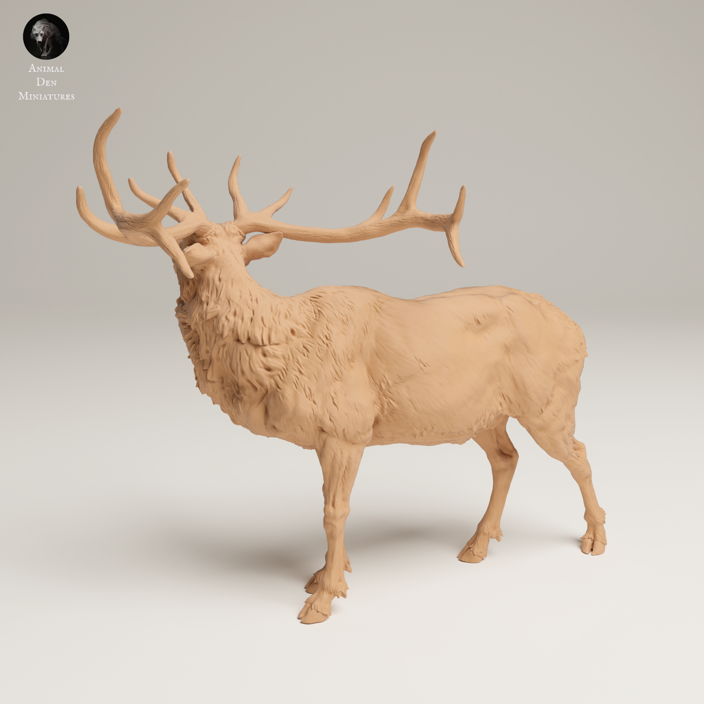 Rocky Mountain Elk Bugle - Animal Den Miniatures