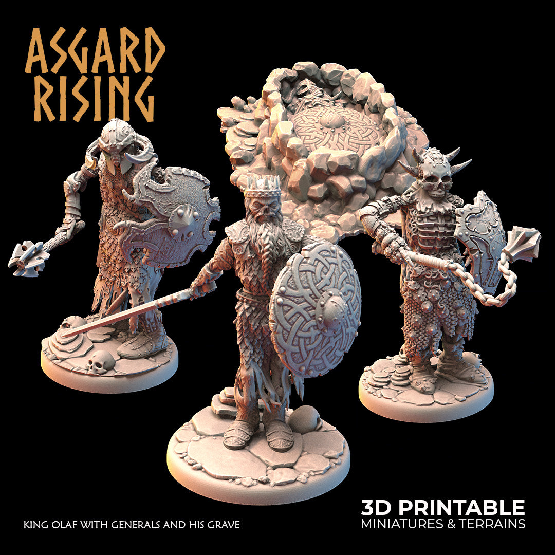 DRUAGR: King Olaf with Generals and his Grave- Asgard Rising