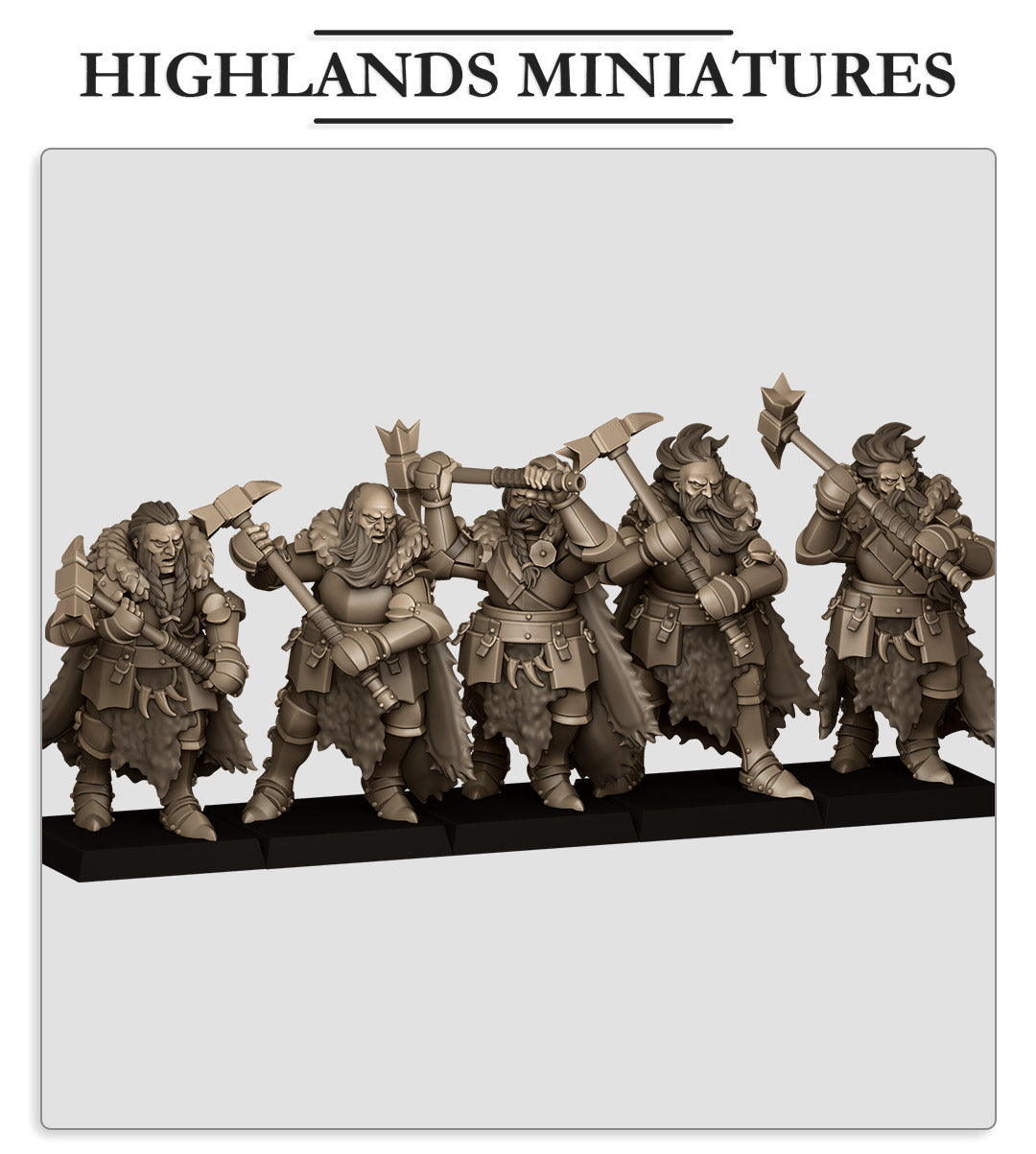 Mergenheim Knights on Foot - Highlands Miniatures