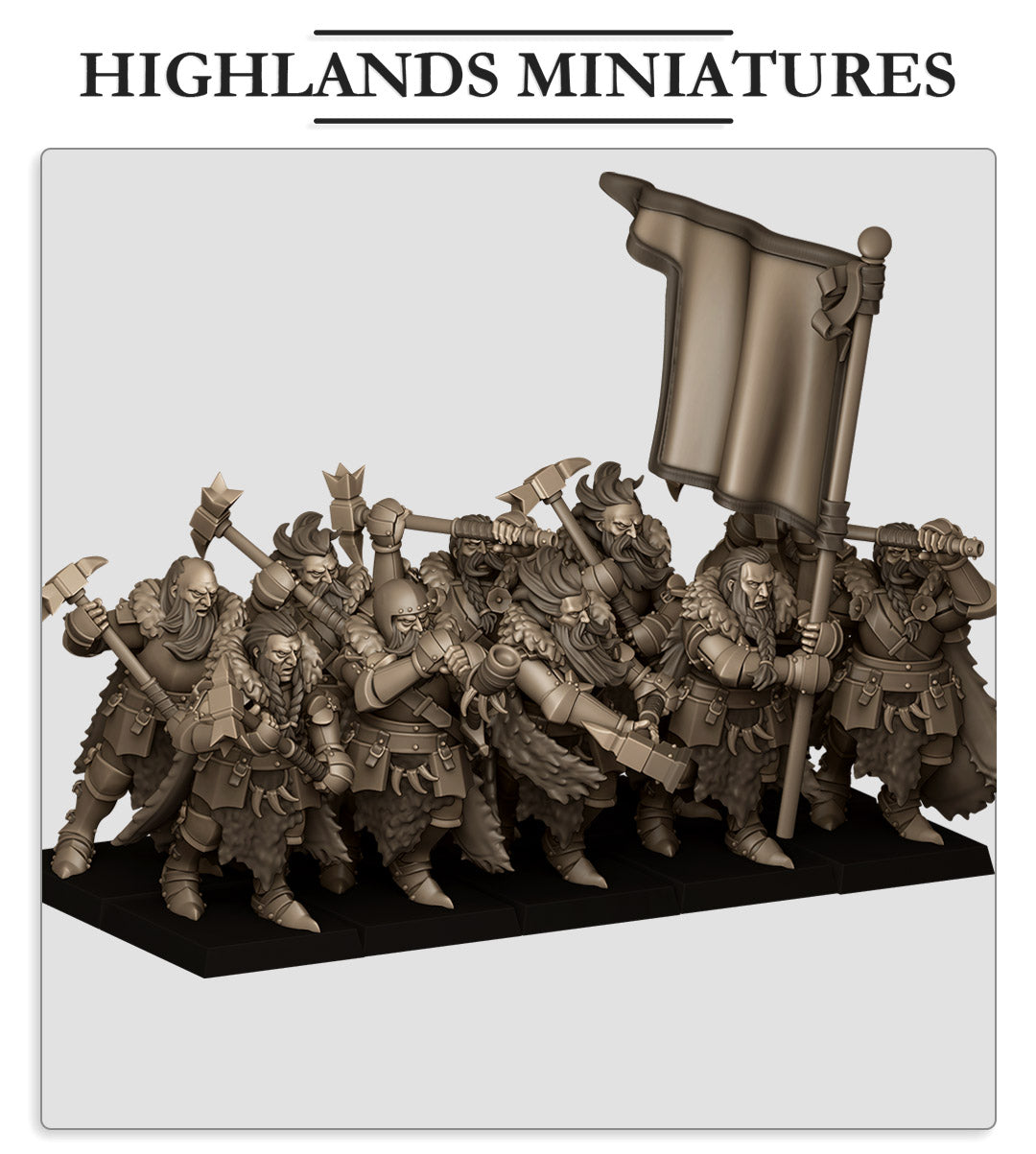 Mergenheim Knights on Foot - Highlands Miniatures