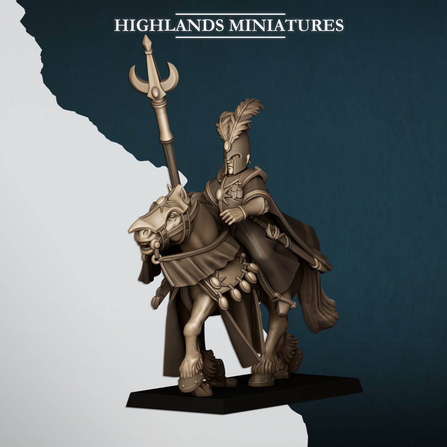 Mounted Aegean Mage on Horse - Highlands Miniatures