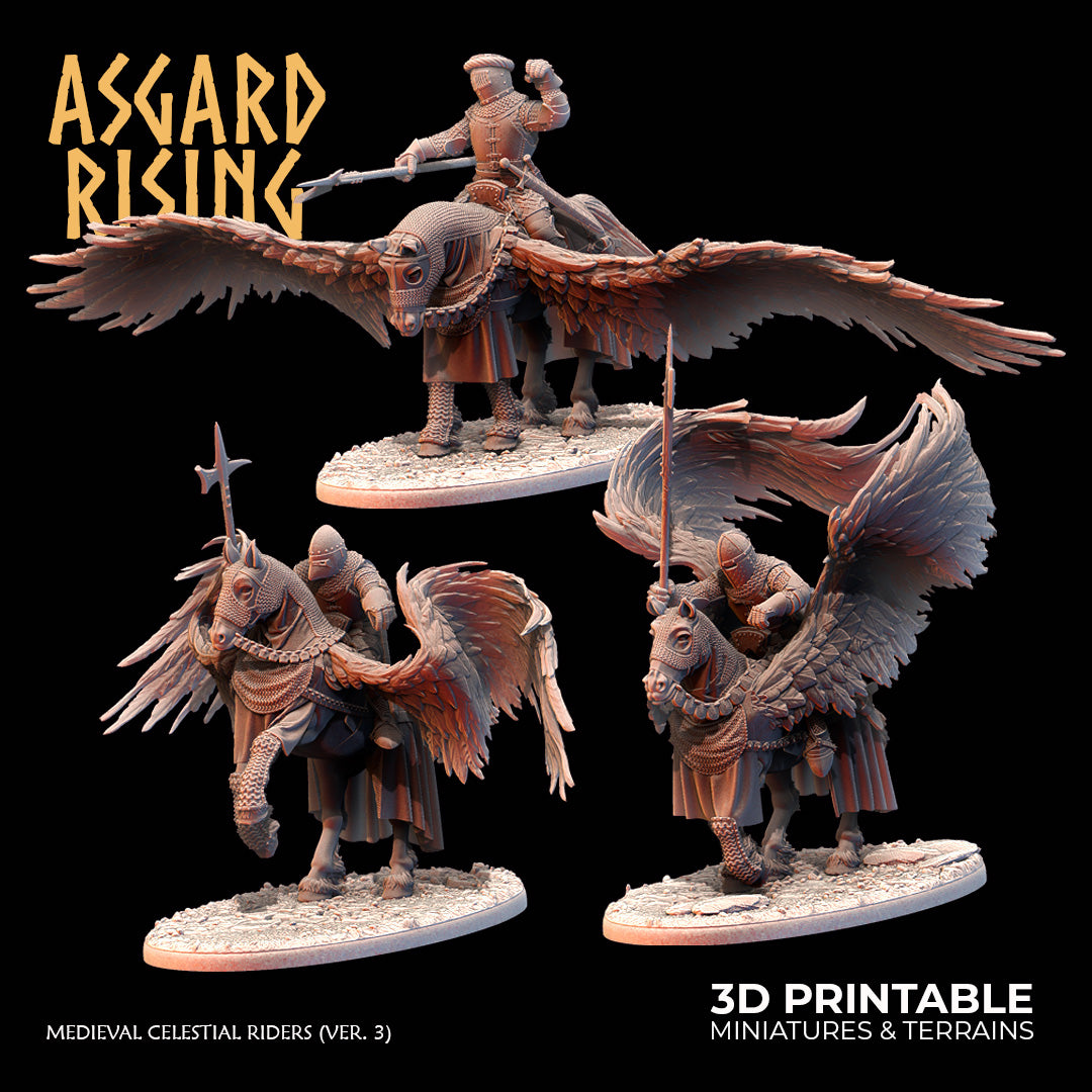 MEDIEVAL: Medieval Celestial Riders (On Ground Poses - Spears) - Asgard Rising