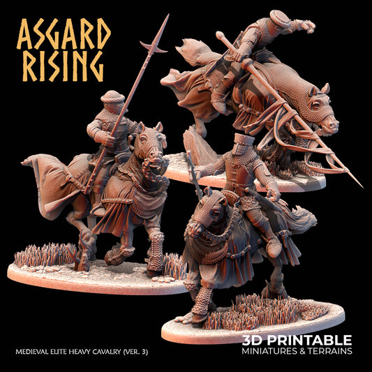 MEDIEVAL: Medieval Elite Heavy Cavalry (ver. 3 - Lance and Spears) - Asgard Rising