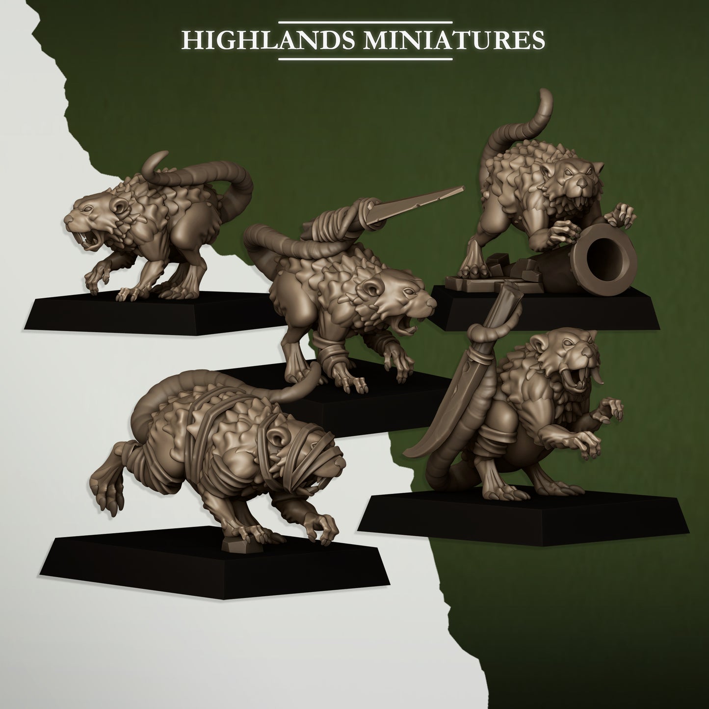 Rats and Rat Masters - Highlands Miniatures