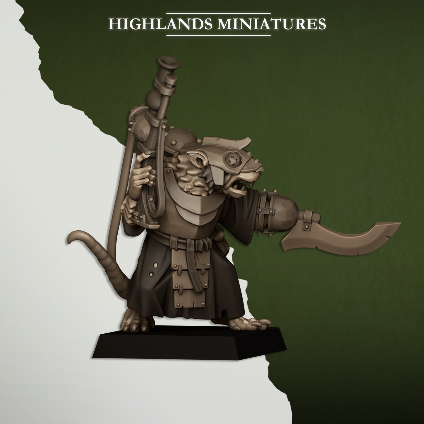 Sewer Vermin Engineer - Highlands Miniatures