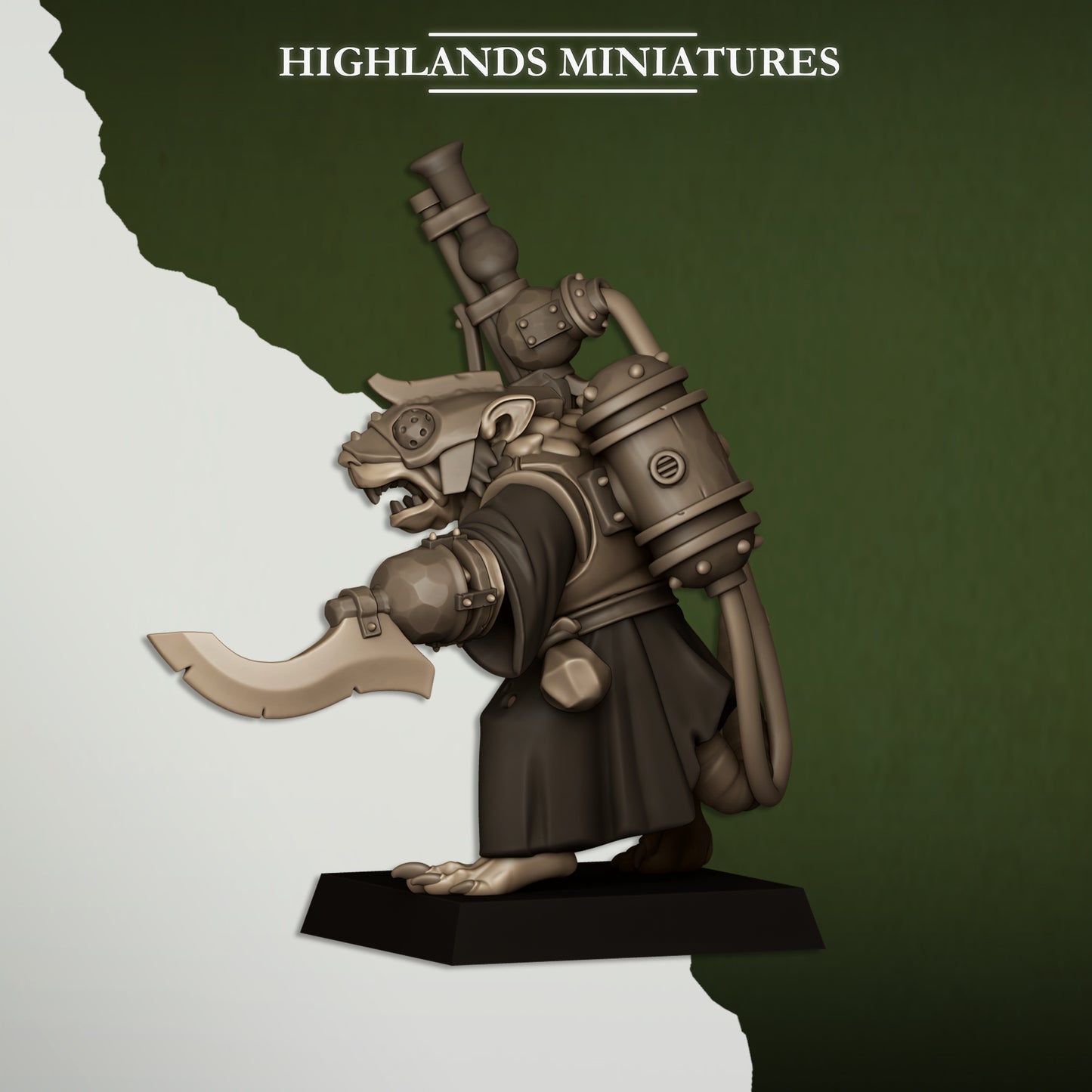 Sewer Vermin Engineer - Highlands Miniatures