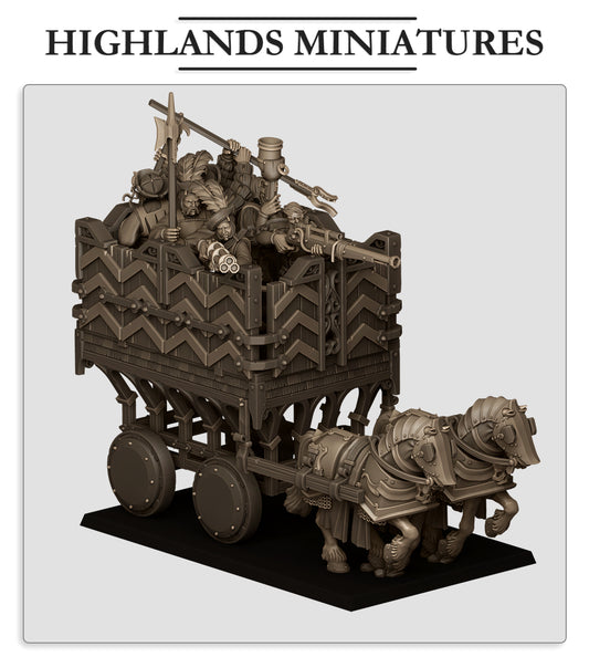 Sunland Armored Wagon - Highlands Miniatures