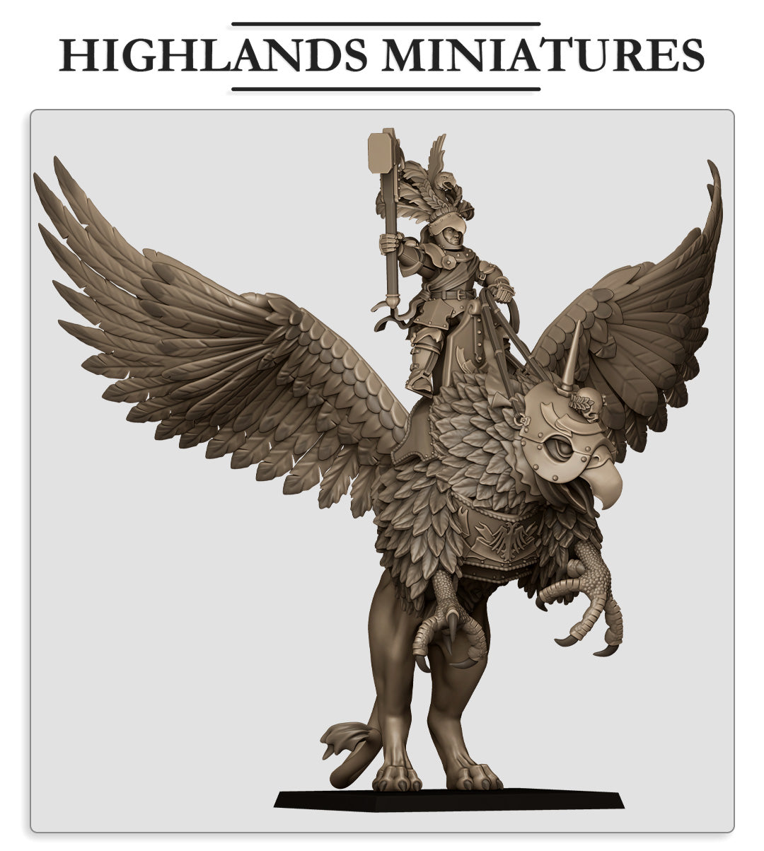 Sunland Emperor on Griffon - Highlands Miniatures