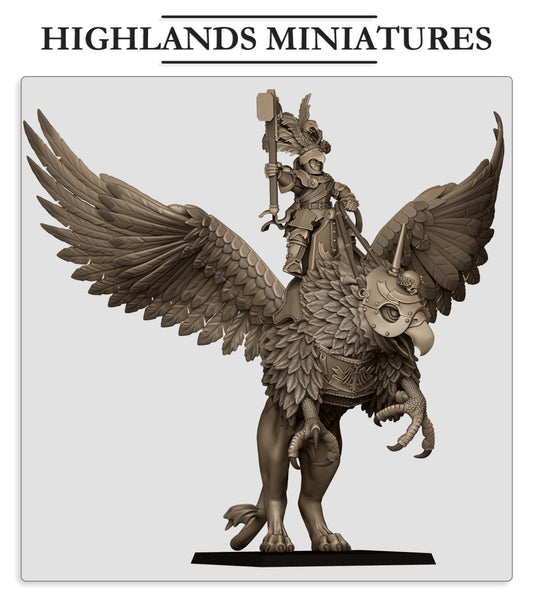 Sunland Emperor on Griffon - Highlands Miniatures