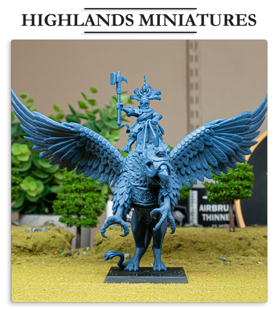 Sunland Emperor on Griffon - Highlands Miniatures