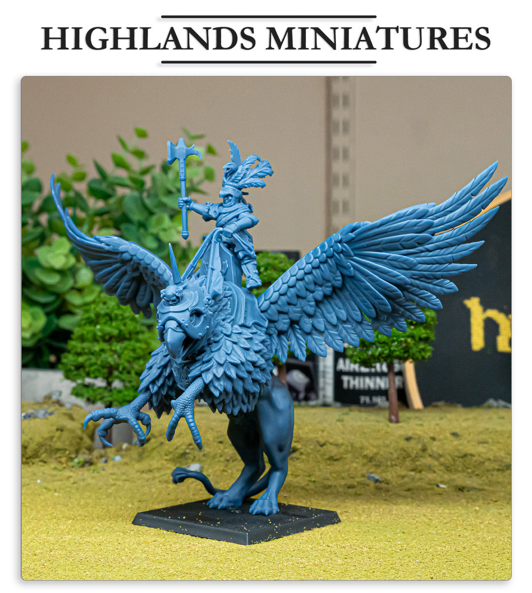 Sunland Emperor on Griffon - Highlands Miniatures