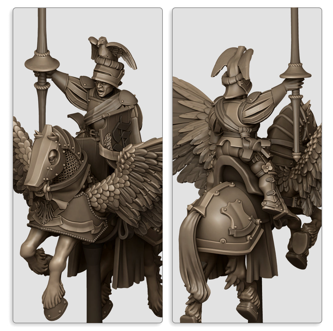 Sunland General on Pegasus - Highlands Miniatures