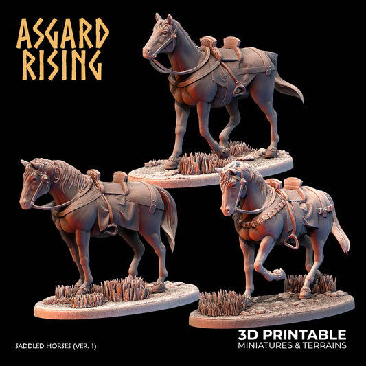 Saddled Horses (ver. 1) - Asgard Rising
