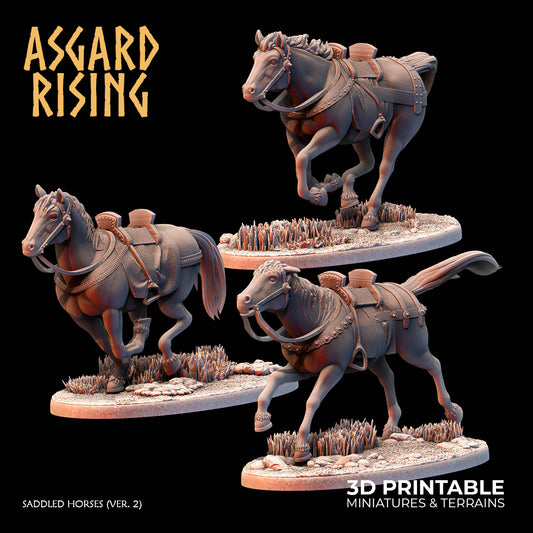 Saddled Horses (ver. 2) - Asgard Rising