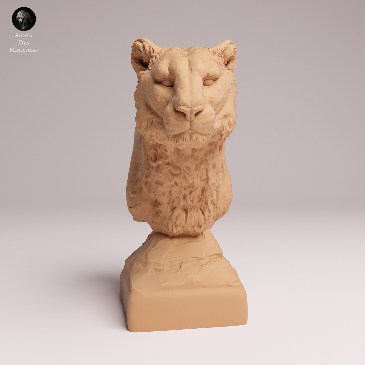 Amur Leopard Bust - Animal Den Miniatures