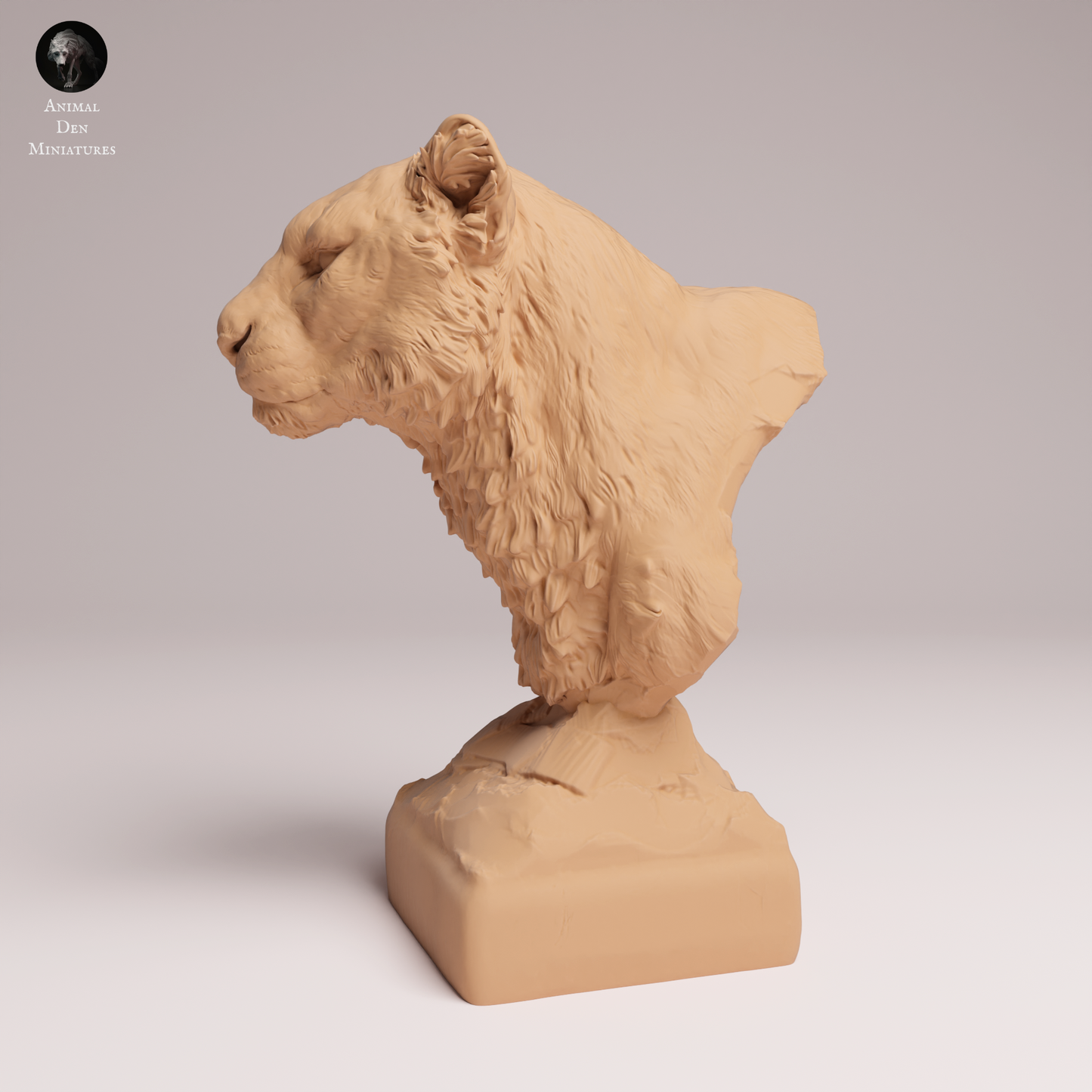 Amur Leopard Bust - Animal Den Miniatures
