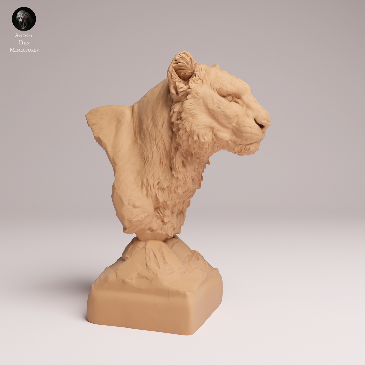 Amur Leopard Bust - Animal Den Miniatures