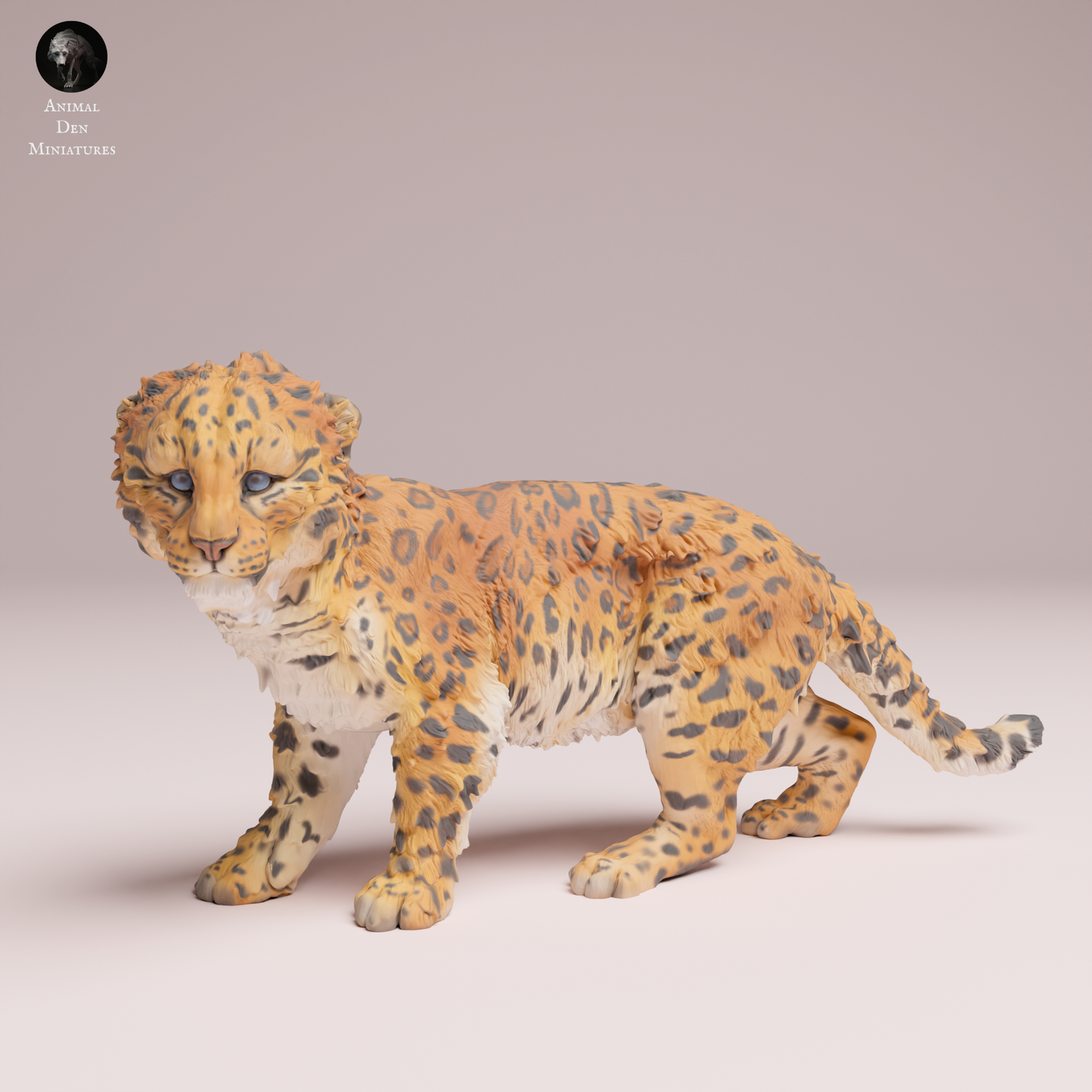 Amur Leopard Cub - Animal Den Miniatures