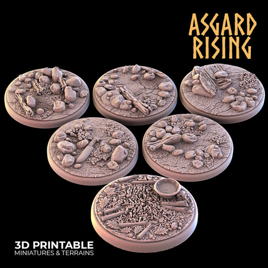 SAND SHORE 6 x runde Sockel 25 mm – Asgard Rising