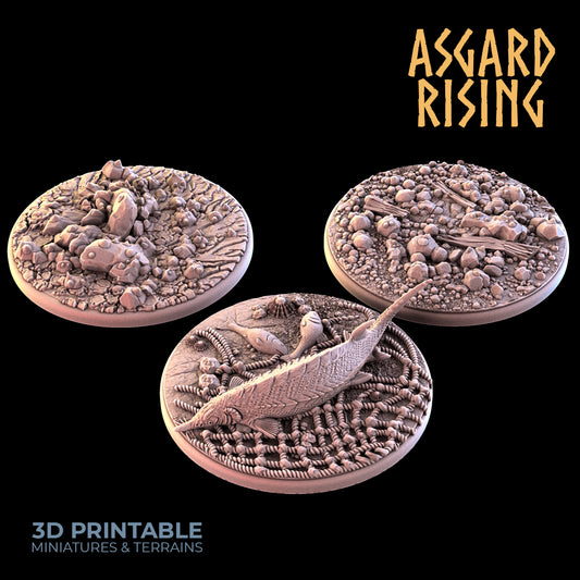 SAND SHORE 3 x runde Sockel 50 mm – Asgard Rising
