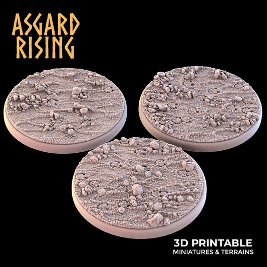 MUD 3 x runde Sockel 40 mm – Asgard Rising