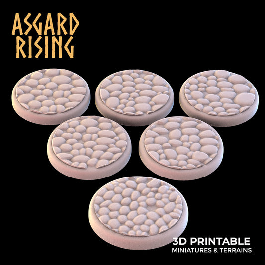 PAVEMENT 6 x runde Sockel 25 mm – Asgard Rising