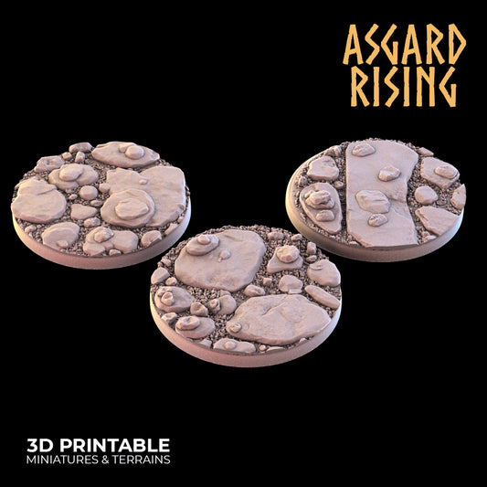 Felspfad - 3x 40 mm runde Basis - Asgard Rising