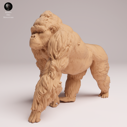 Eastern Lowland Gorilla - Silverback - Animal Den Miniatures