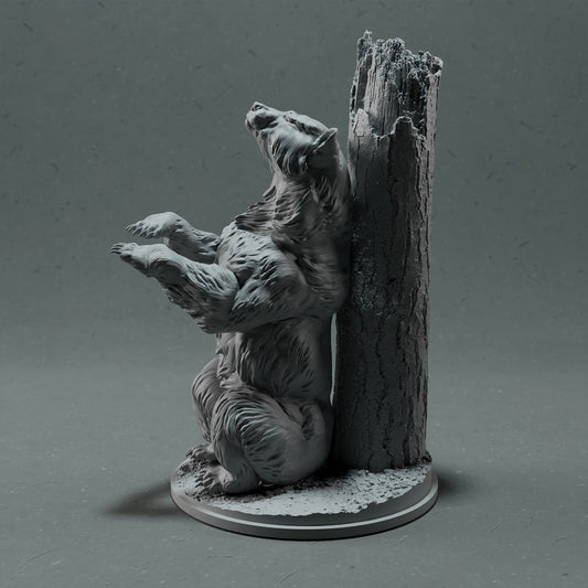 Grizzlybär - Kratzen - Animal Den Miniatures