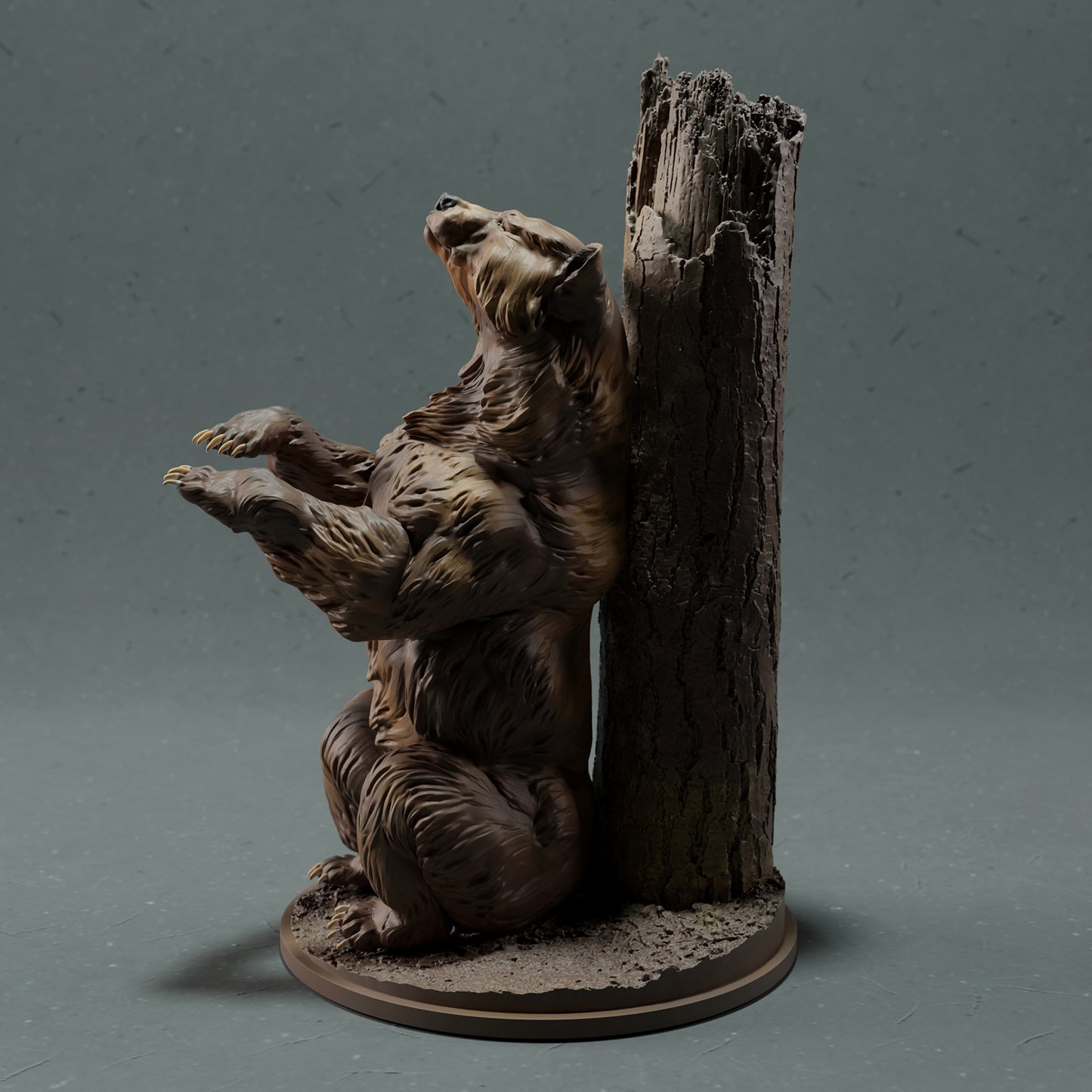 Grizzlybär - Kratzen - Animal Den Miniatures