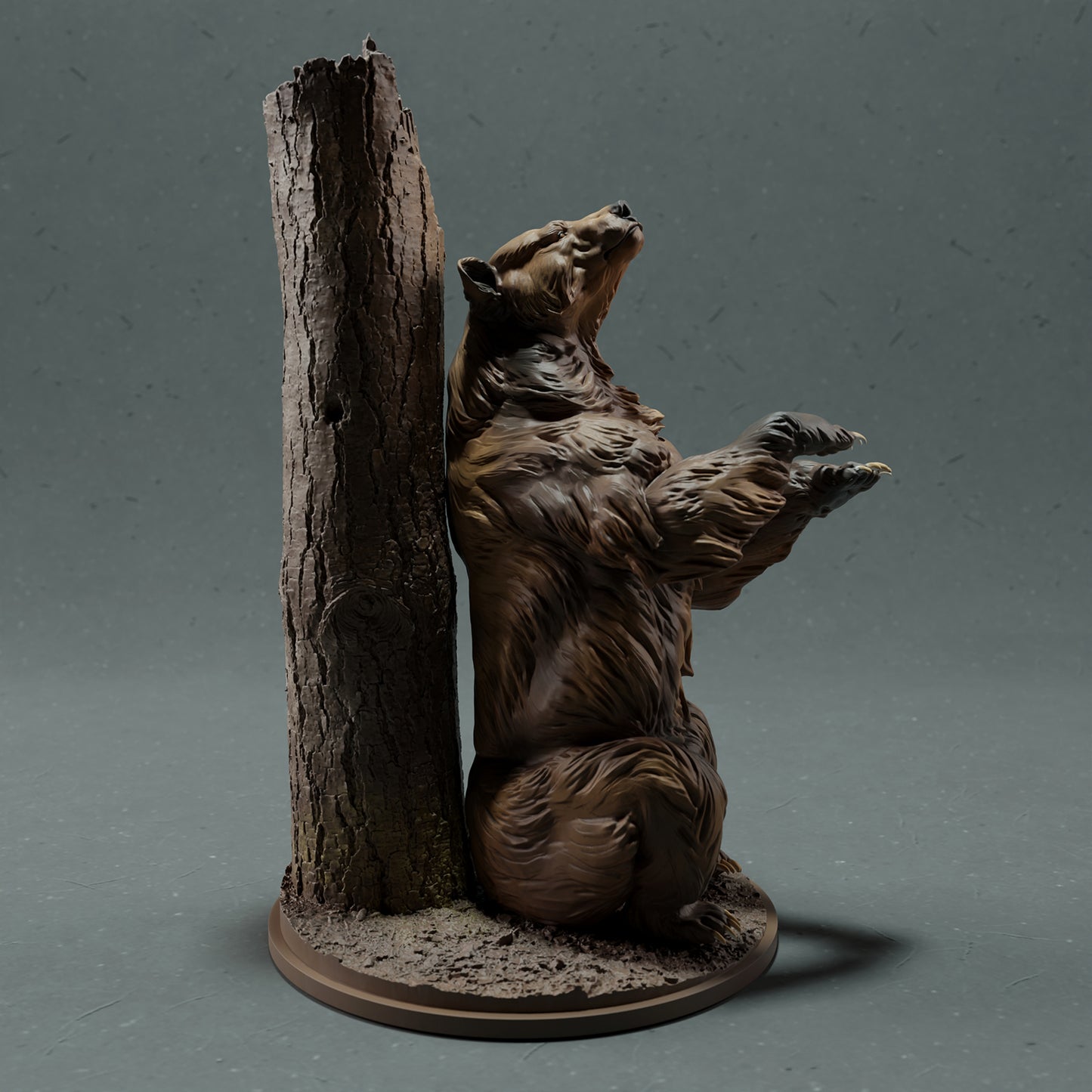 Grizzlybär - Kratzen - Animal Den Miniatures