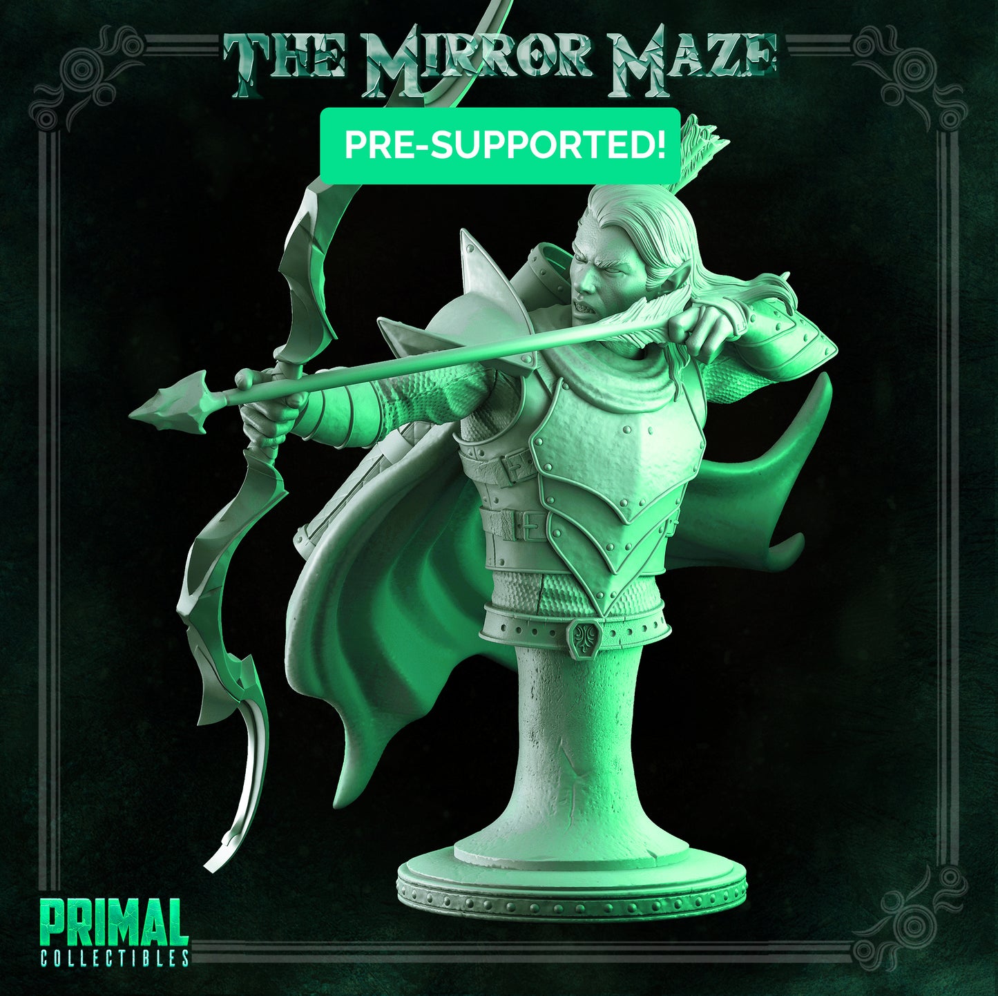 Elf - Haggar - Büste - DAS SPIEGELLABYRIN - MASTERS OF DUNGEONS QUEST - Primal Collectibles