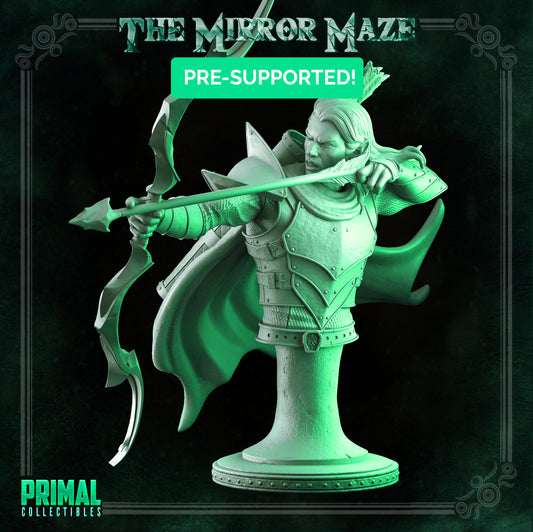 Elf - Haggar - Büste - DAS SPIEGELLABYRIN - MASTERS OF DUNGEONS QUEST - Primal Collectibles