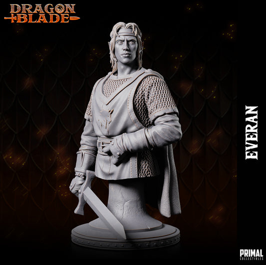 Elfenkrieger/Zauberer - Everan - Büste - August 2023 - DRAGONBLADE - MASTERS OF DUNGEONS QUEST - Primal Collectibles