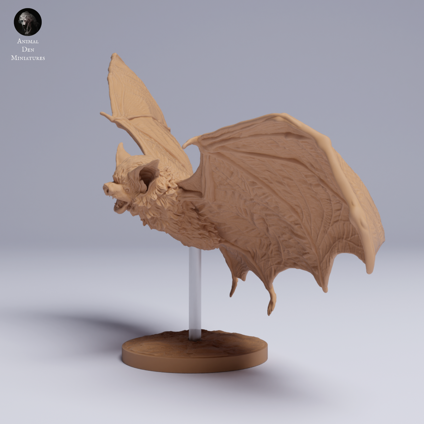 Kitti's Hog-Nosed (Bumblebee) Bat Flying - Animal Den Miniatures