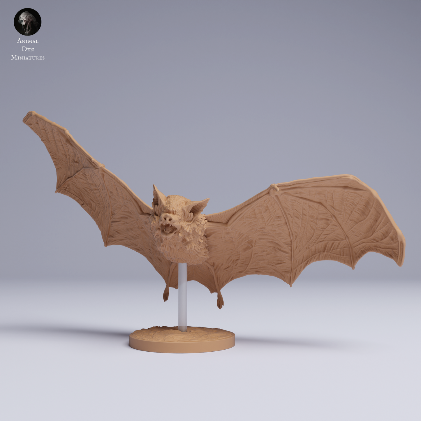 Kitti's Hog-Nosed (Bumblebee) Bat Flying - Animal Den Miniatures