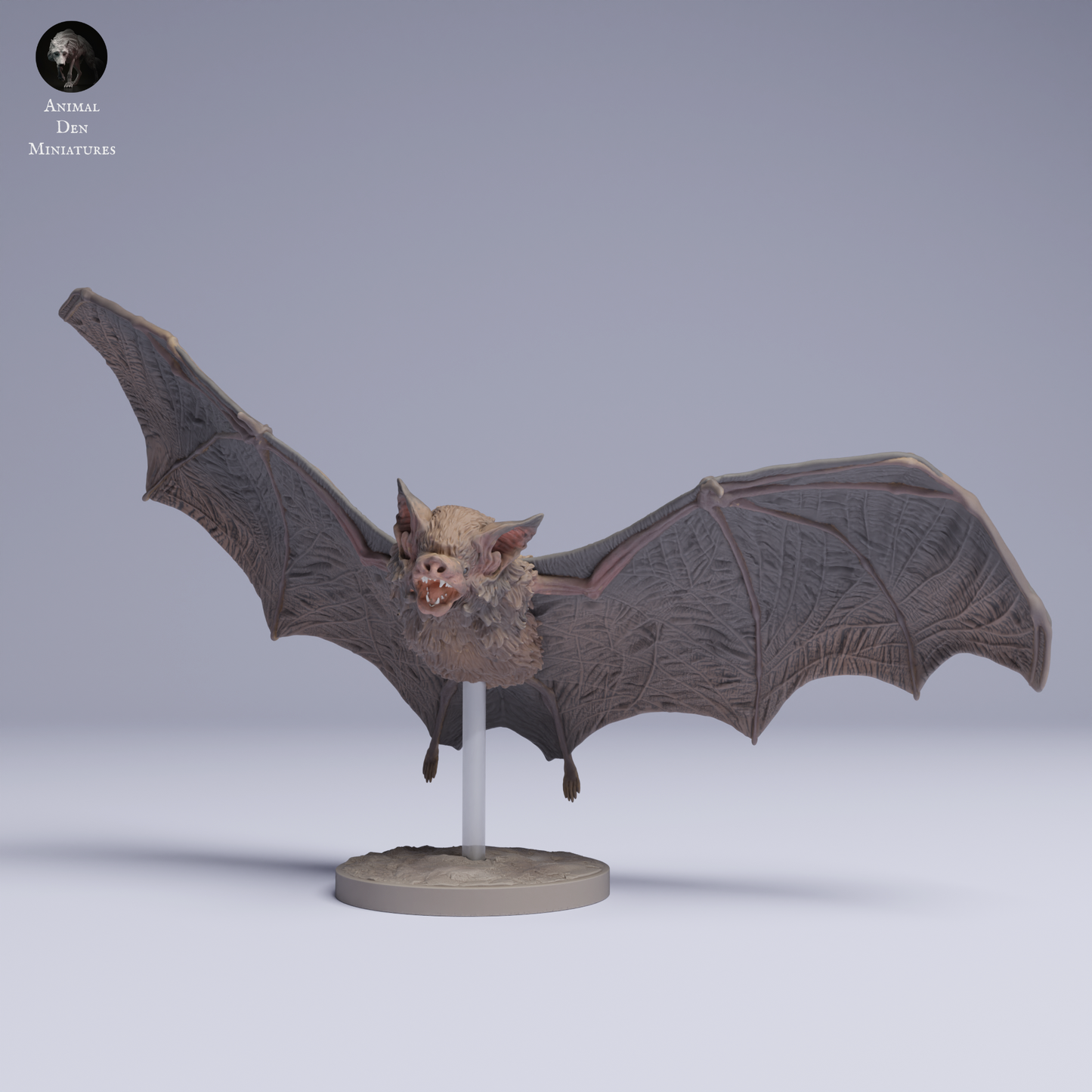 Kitti's Hog-Nosed (Bumblebee) Bat Flying - Animal Den Miniatures