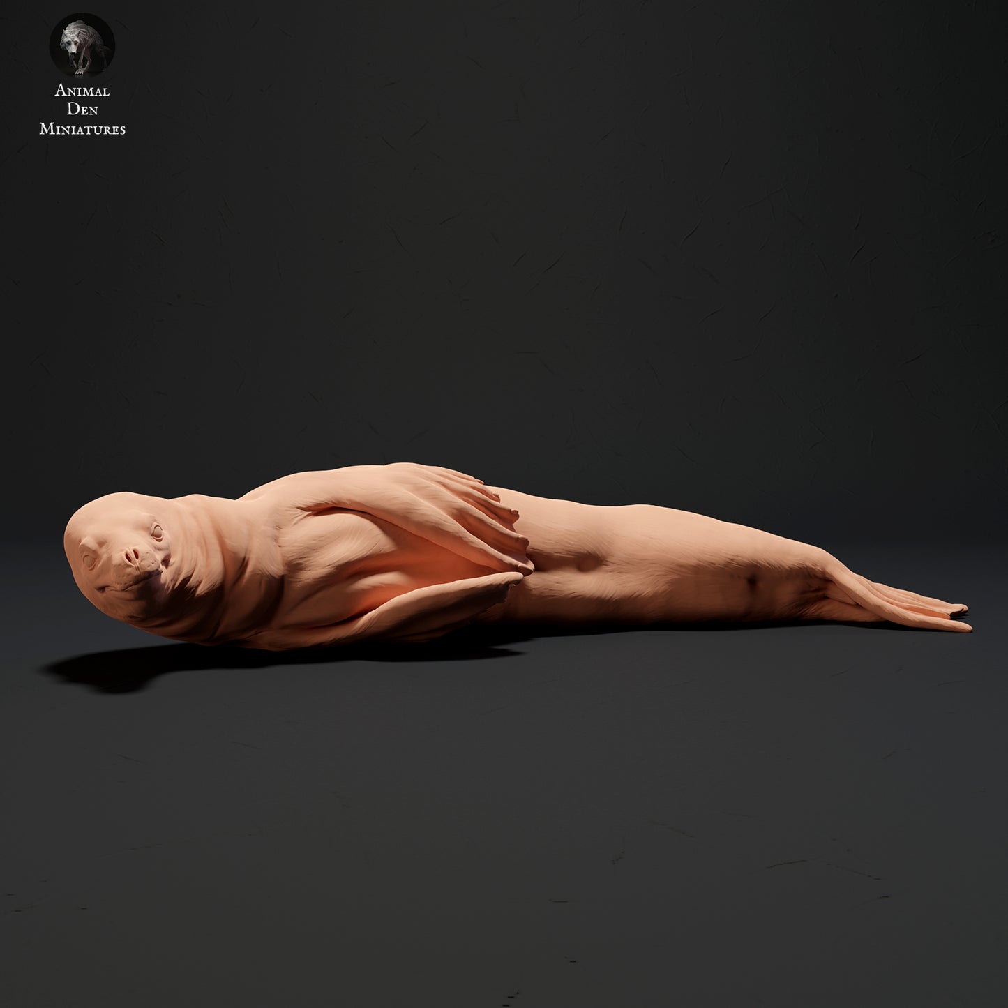 Liegender Seeleopard - Animal Den Miniatures