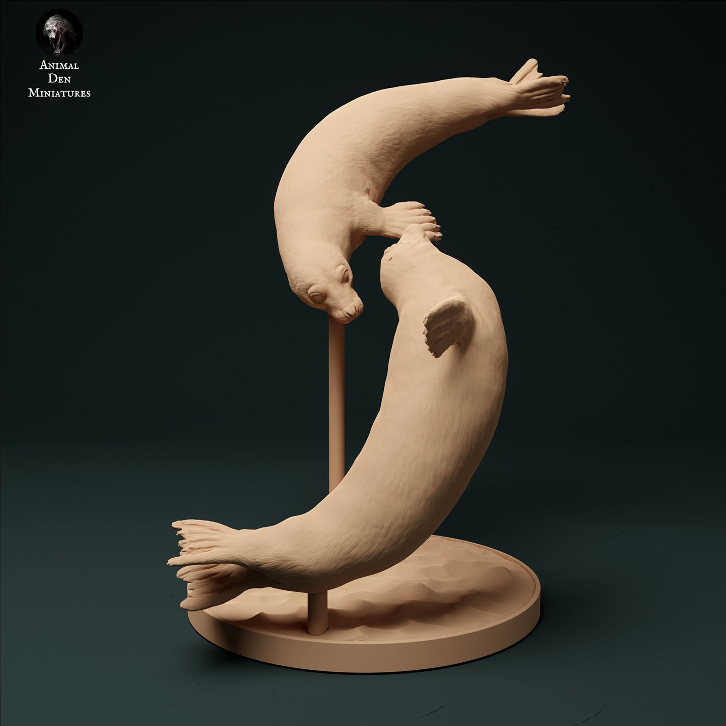 Schwimmende Kegelrobben - Animal Den Miniatures