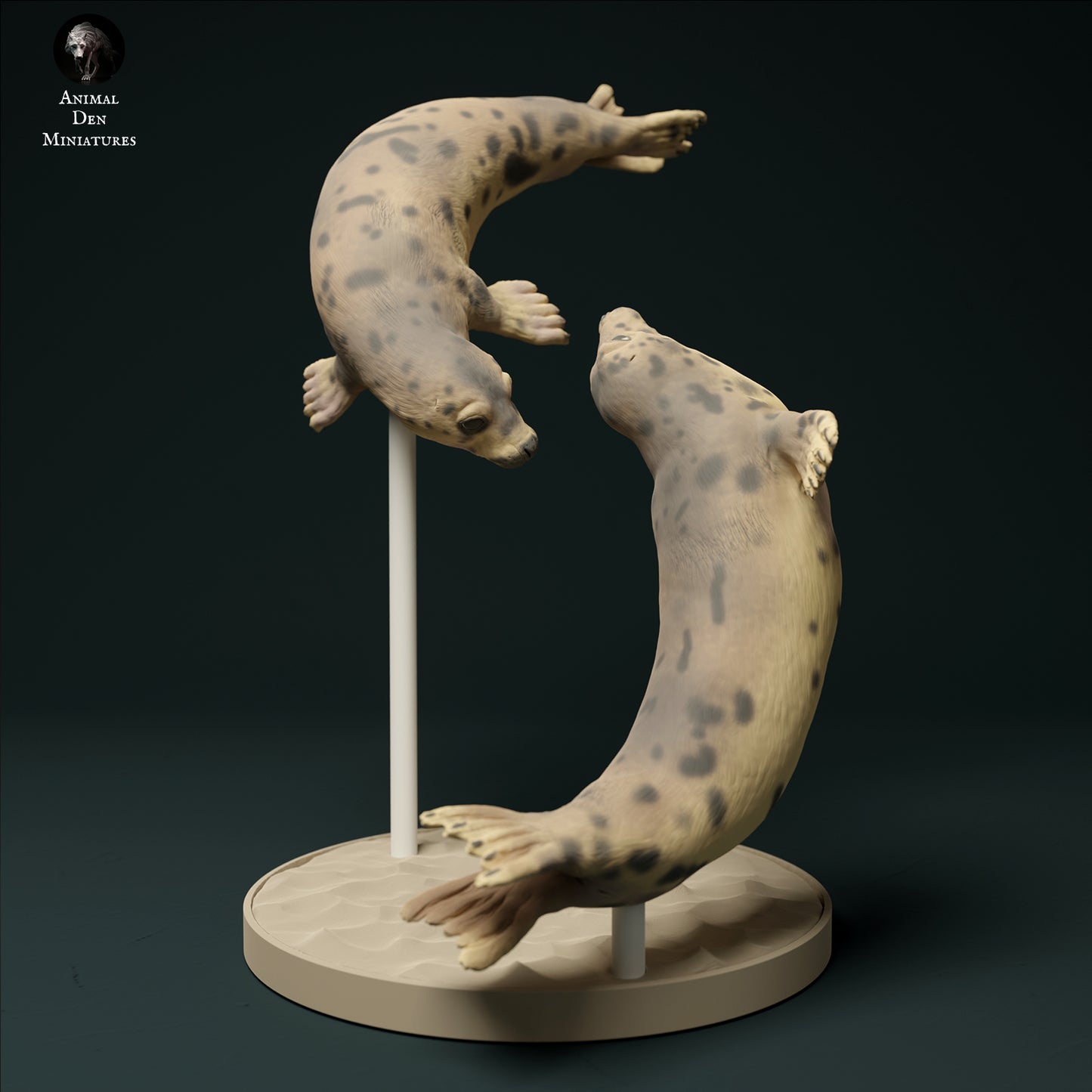 Schwimmende Kegelrobben - Animal Den Miniatures