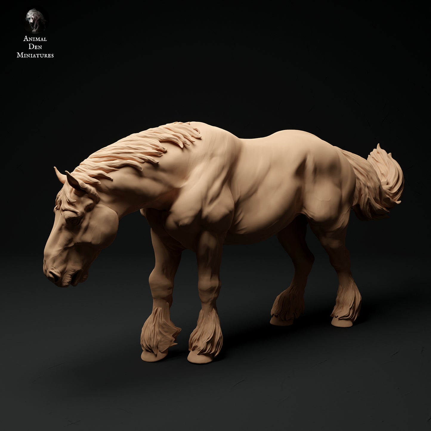 Suffolk Punch Pferde-Paket-Set - Animal Den Miniatures