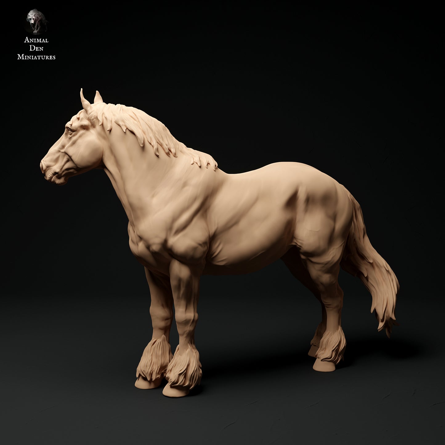 Suffolk Punch Pferde-Paket-Set - Animal Den Miniatures