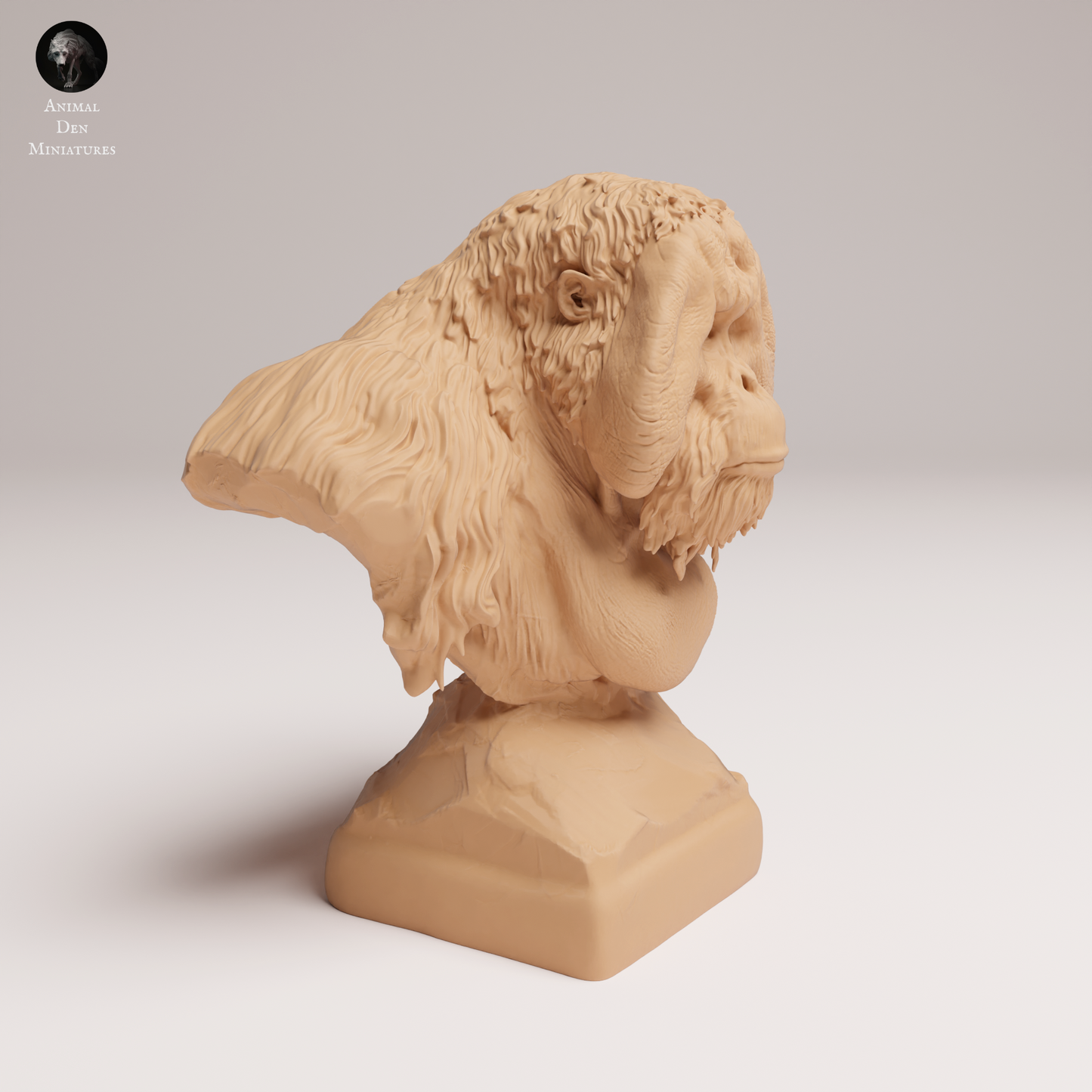 Sumatran Orangutan Bust - Animal Den Miniatures