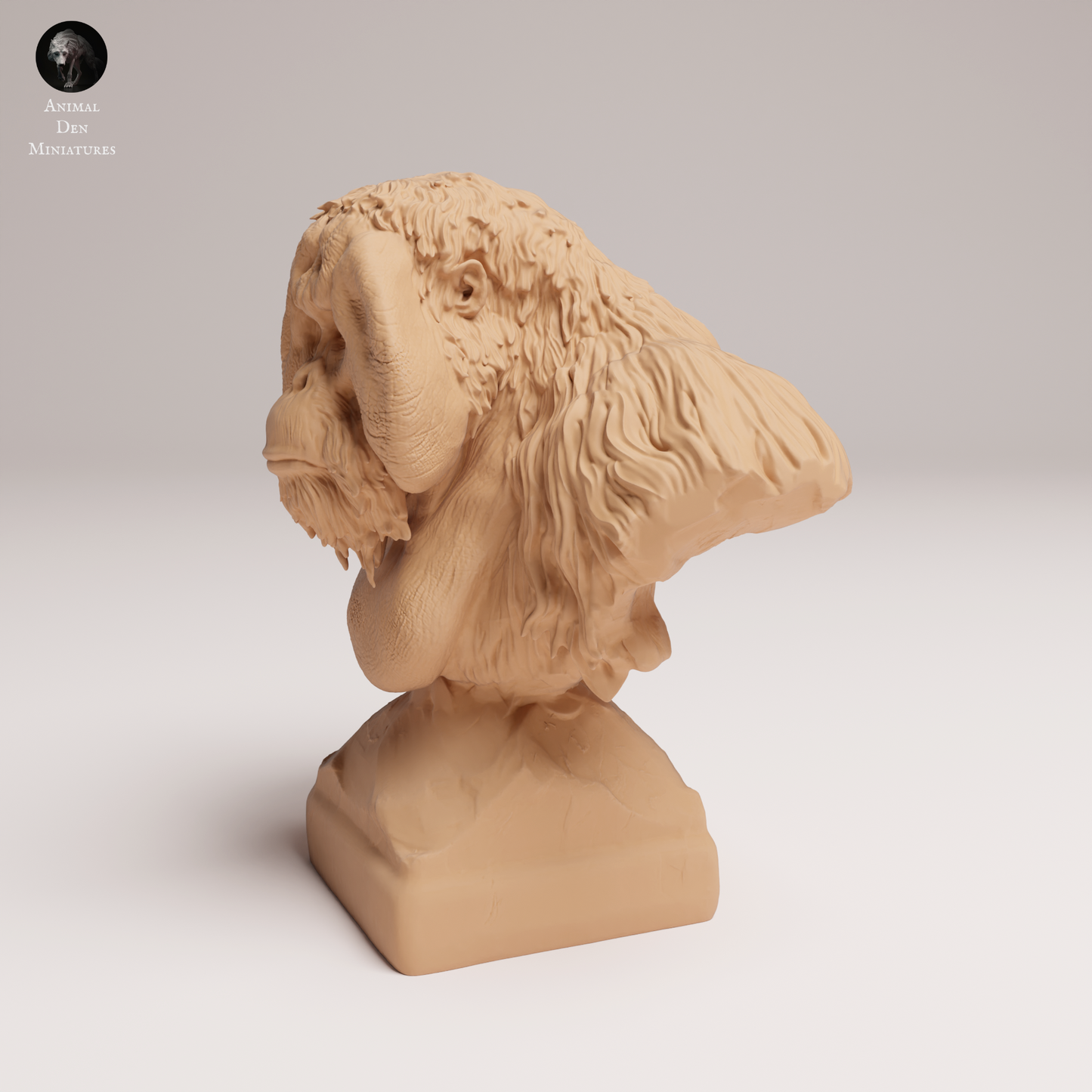 Sumatran Orangutan Bust - Animal Den Miniatures