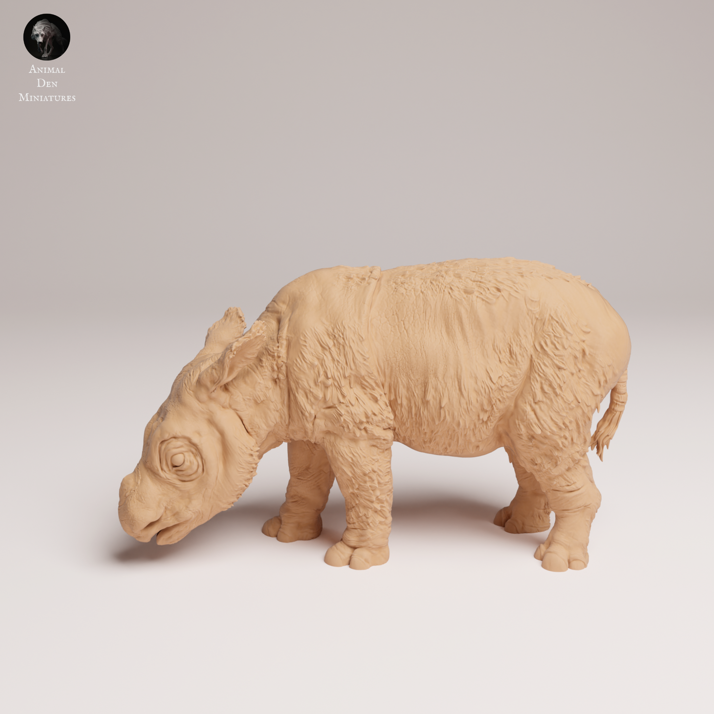 Sumatran Rhino Calf - Animal Den Miniatures