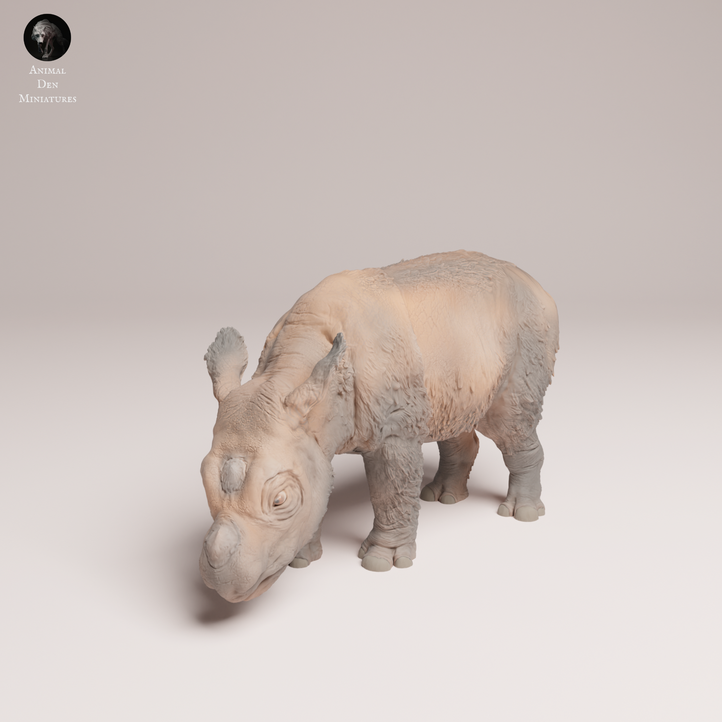 Sumatran Rhino Calf - Animal Den Miniatures