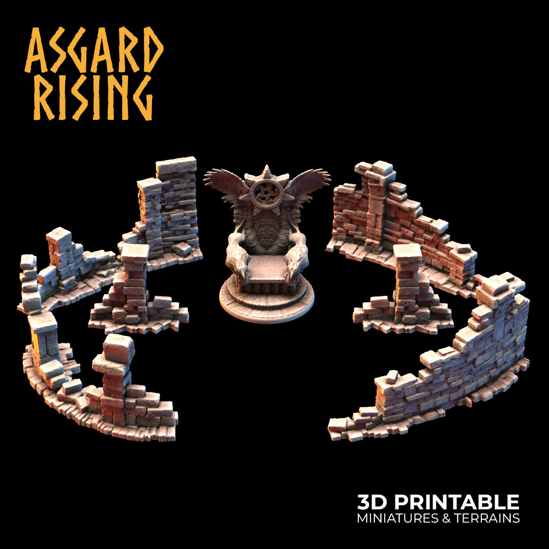 Thron der Winde mit kleinen Ruinen – Asgard Rising